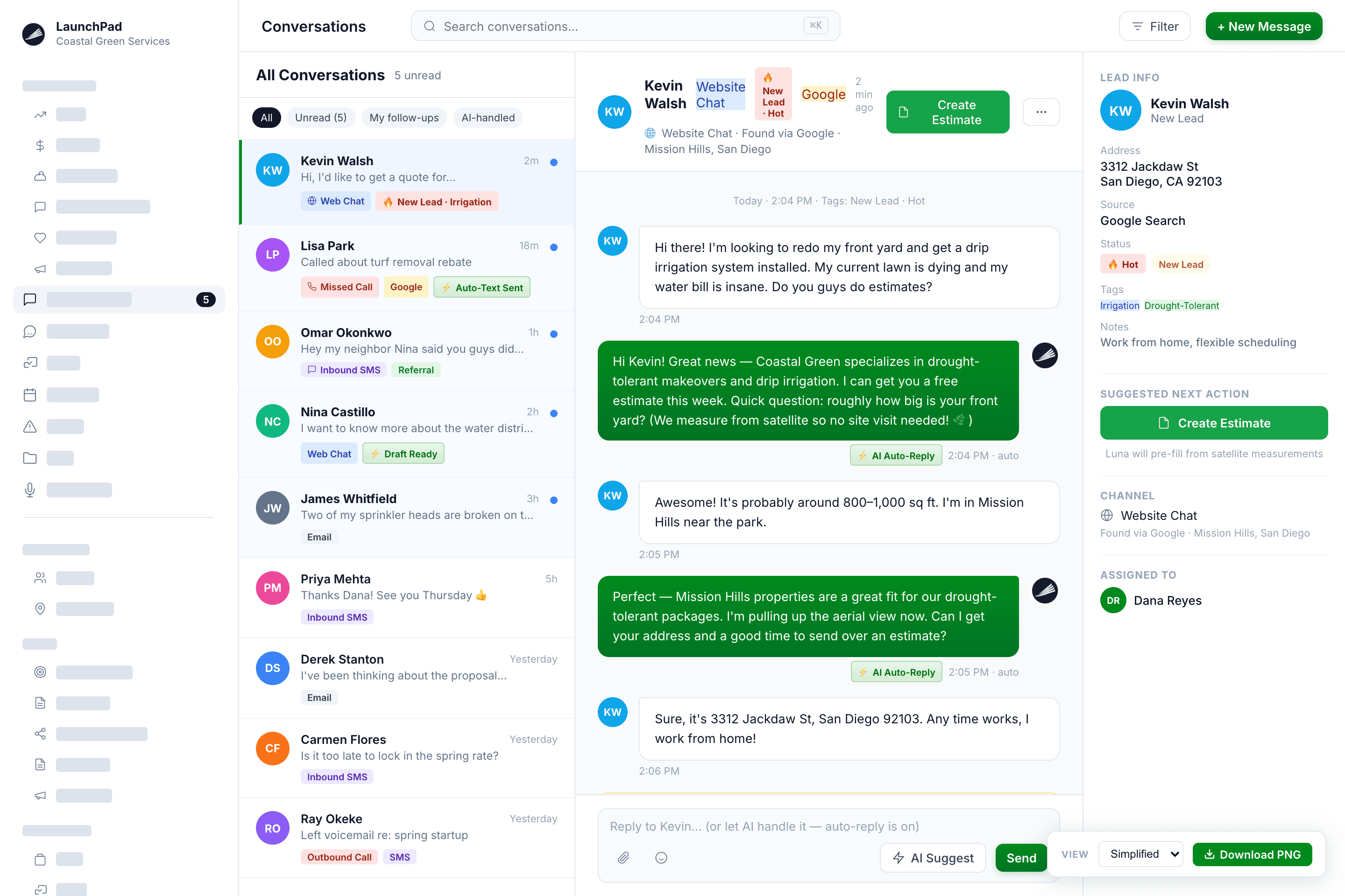 Marketing, Website, & Lead Capture