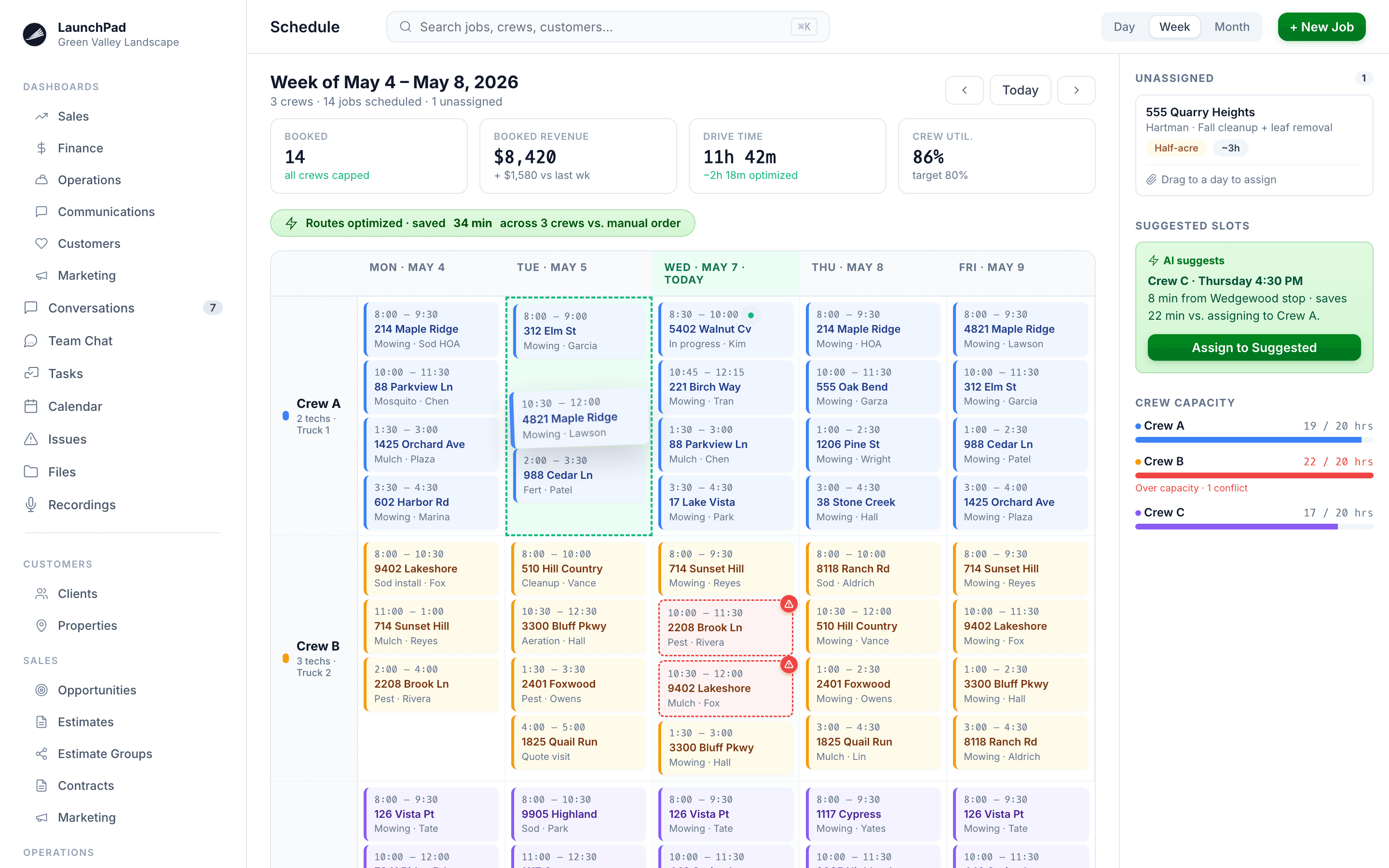 Scheduling & Operations