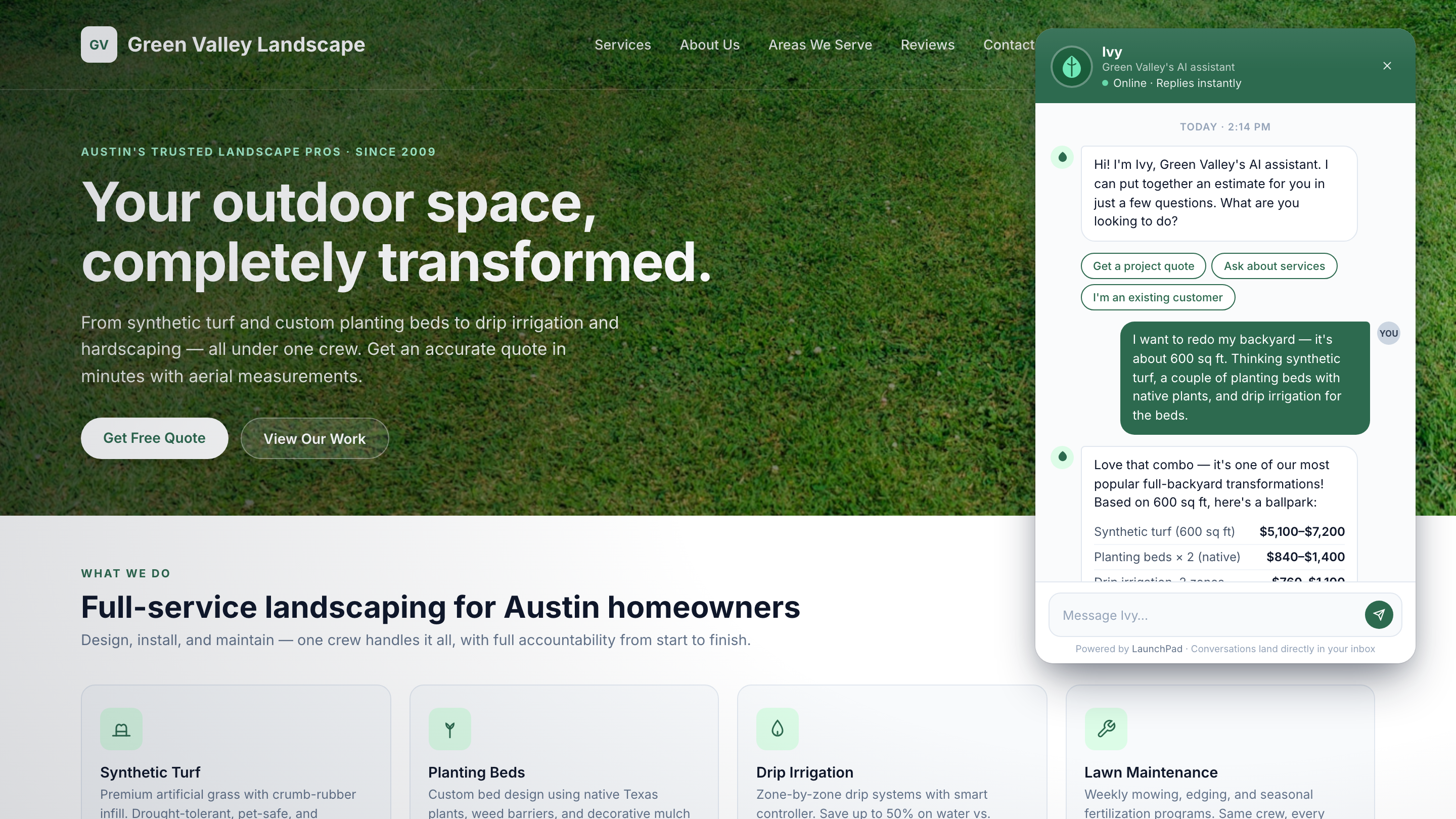 Marketing, Website, & Lead Capture